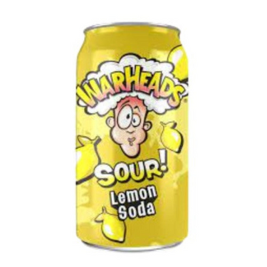 Warheads Sour Lemon Soda Can